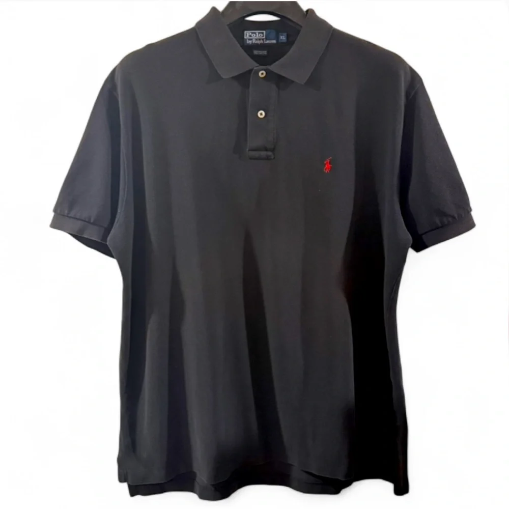Polo Ralph Lauren Black Polo Shirt Size Men’s XL